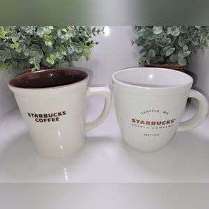 Set Of 2 Starbucks Coffee Tea Mugs